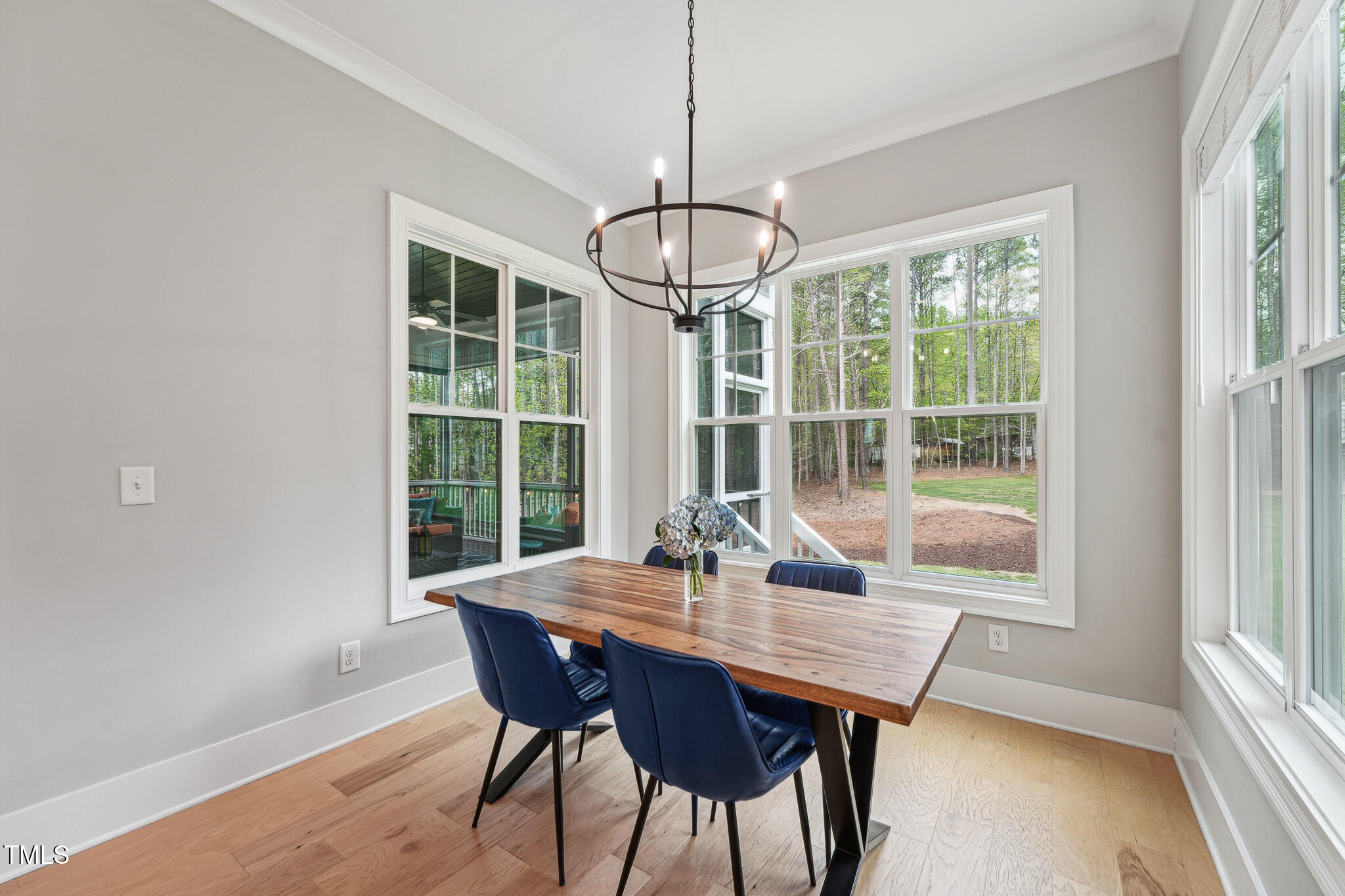 3545 Donlin Drive Wake Forest, NC 27587 - Photo 17 of 62 a view of a dining room with furniture window and outside view