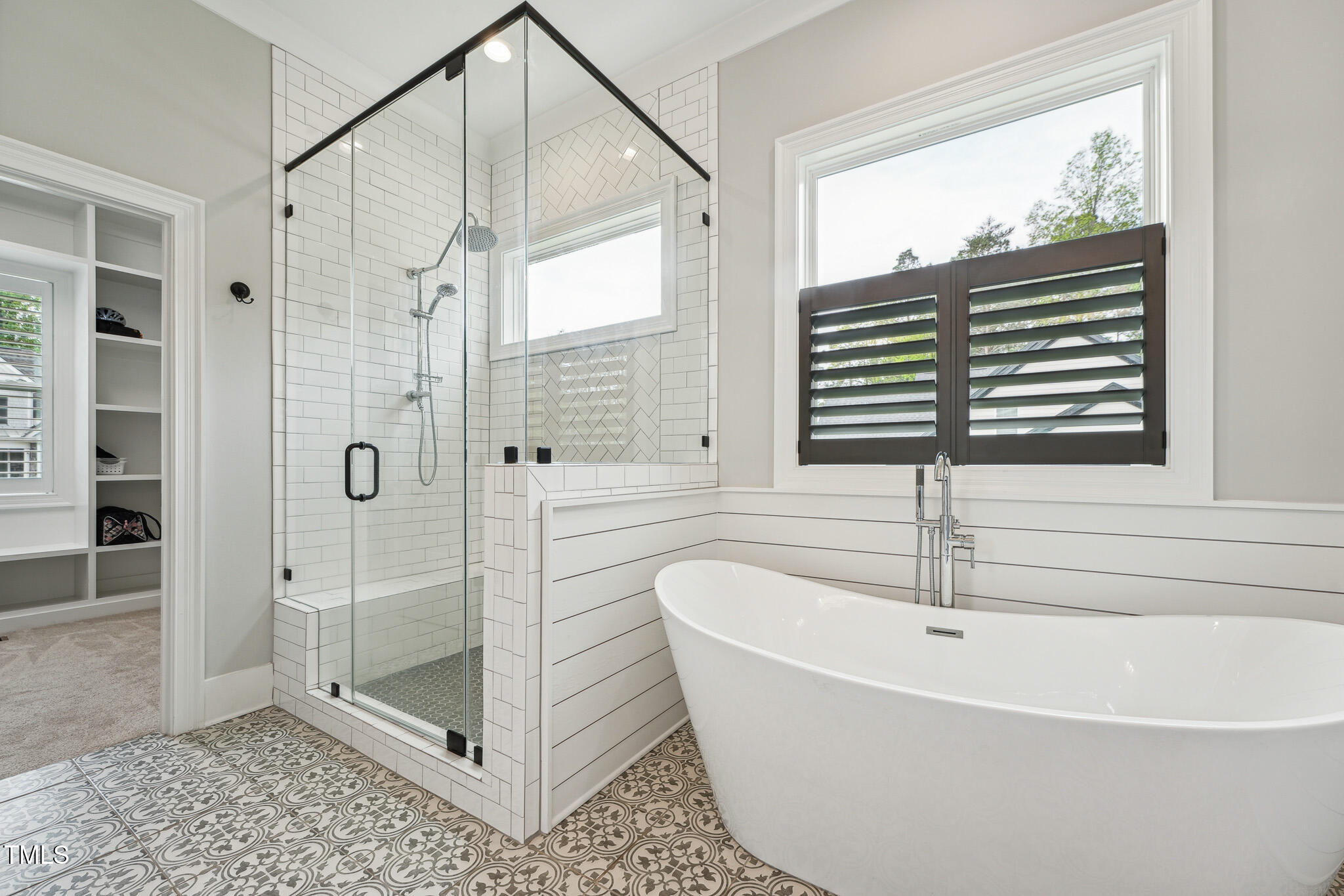 3545 Donlin Drive Wake Forest, NC 27587 - Photo 31 of 62 a bathroom with a bathtub and shower