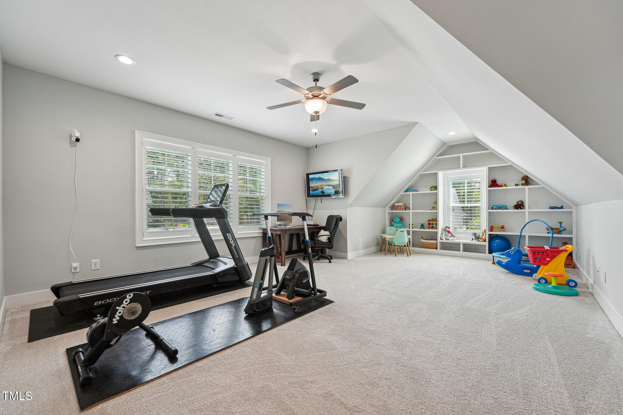 3545 Donlin Drive Wake Forest, NC 27587 - Photo 47 of 62 a view of a room with gym equipment