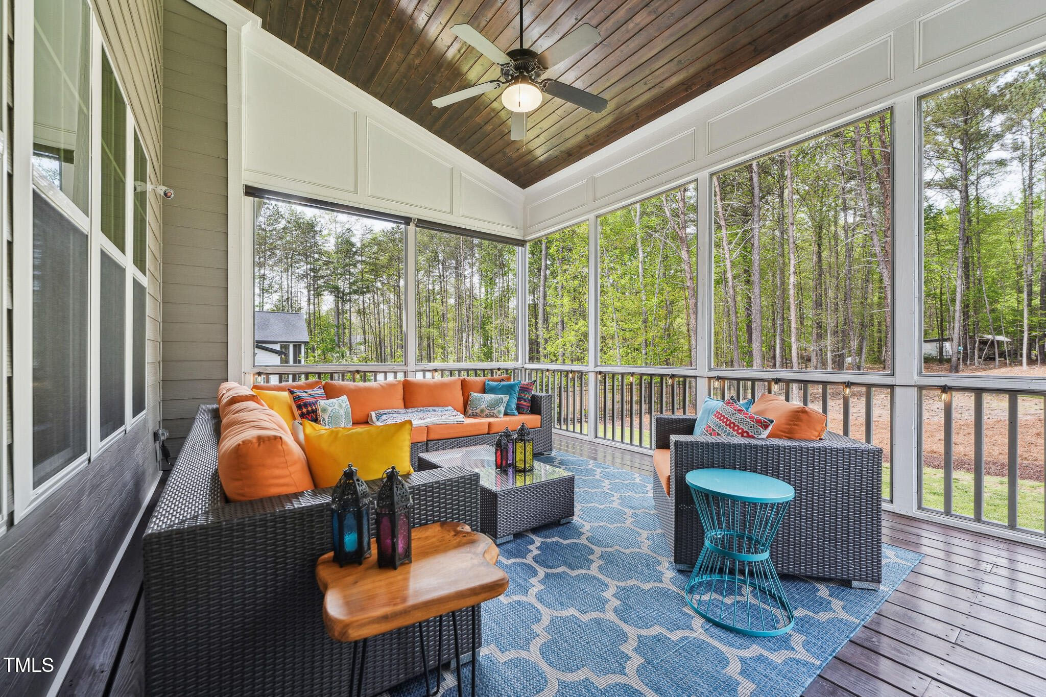 3545 Donlin Drive Wake Forest, NC 27587 - Photo 53 of 62 a living room with furniture and floor to ceiling windows