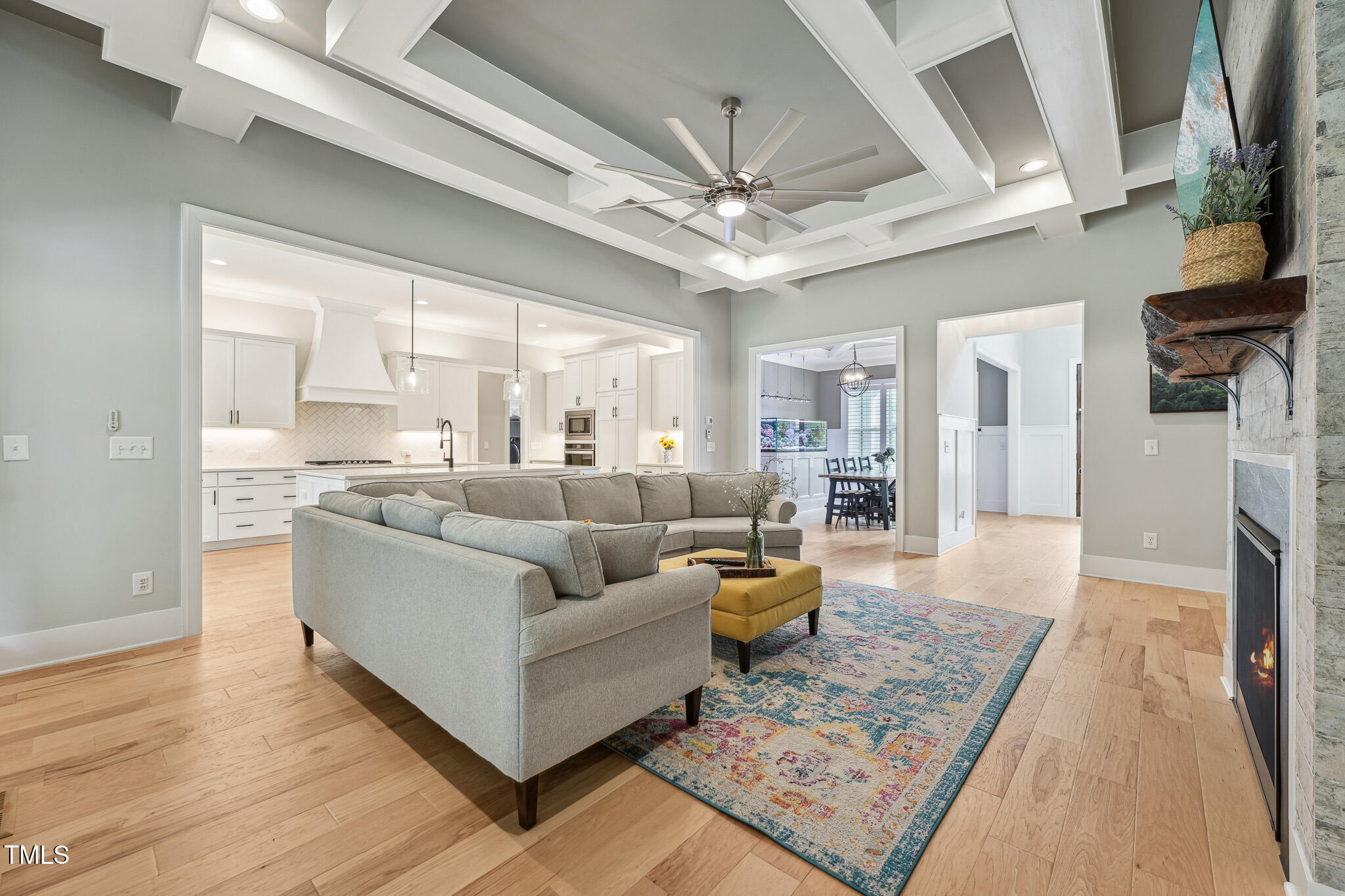 3545 Donlin Drive Wake Forest, NC 27587 - Photo 10 of 62 a living room with furniture and a chandelier