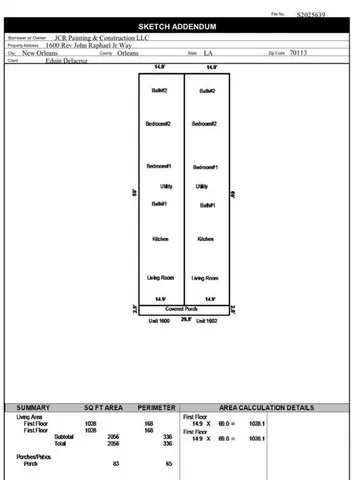 $395,000 | 1600-02 Reverend John Raphael Jr Way, New Orleans, LA 70113