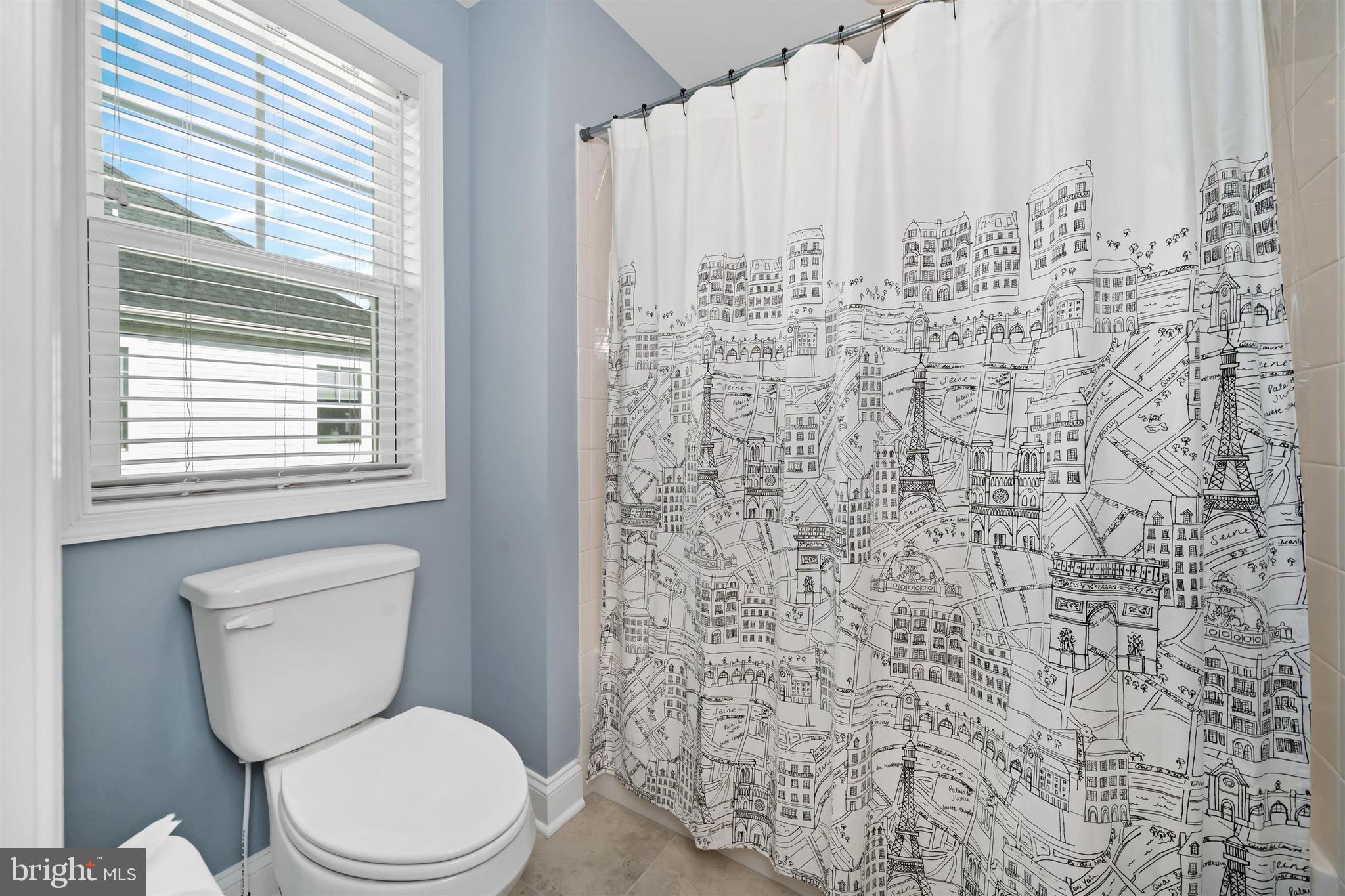 22144 Welches Way Lewes, DE 19958 - Photo 51 of 77 a bathroom with a toilet a sink and a shower curtain
