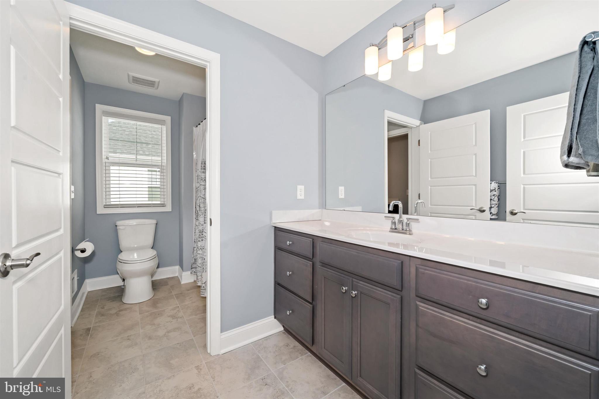 22144 Welches Way Lewes, DE 19958 - Photo 52 of 77 a bathroom with a double vanity sink and a toilet