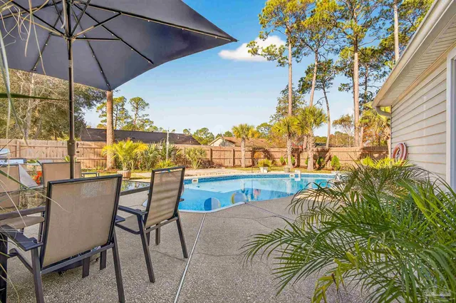 a view of outdoor space yard swimming pool and patio
