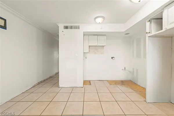 a view of an empty room