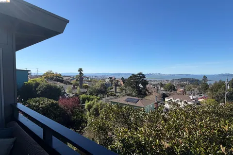 a view of city and mountain