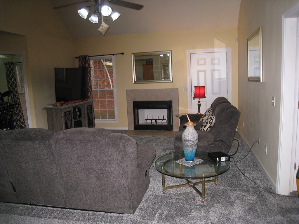 3007 Alamo Court Columbus, GA 31907 - Photo 8 of 24 a living room with furniture a fireplace and a flat screen tv
