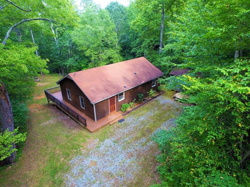 607 Dryhill Road Ferrum, VA 24088 - Photo 20 of 27 a aerial view of a house with swimming pool next to a big yard