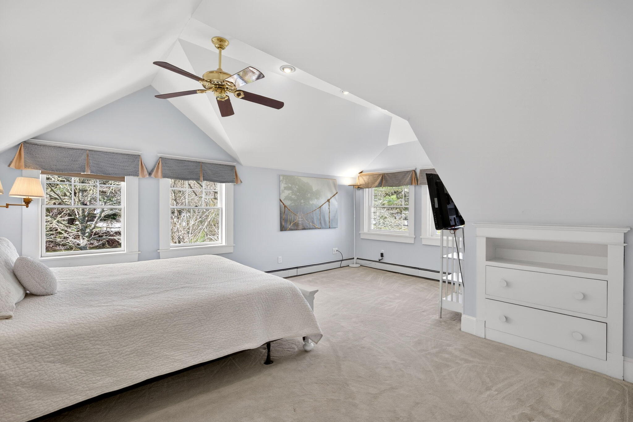 69 County Road Bourne, MA 02532 - Photo 28 of 54 a bedroom with a large bed and a window