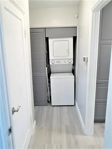 a utility room with a washer and dryer