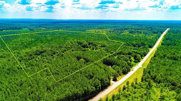 a view of a lush green field
