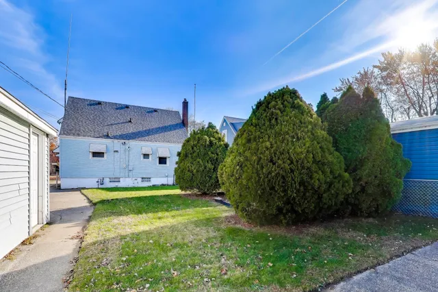 a view of a house with a patio