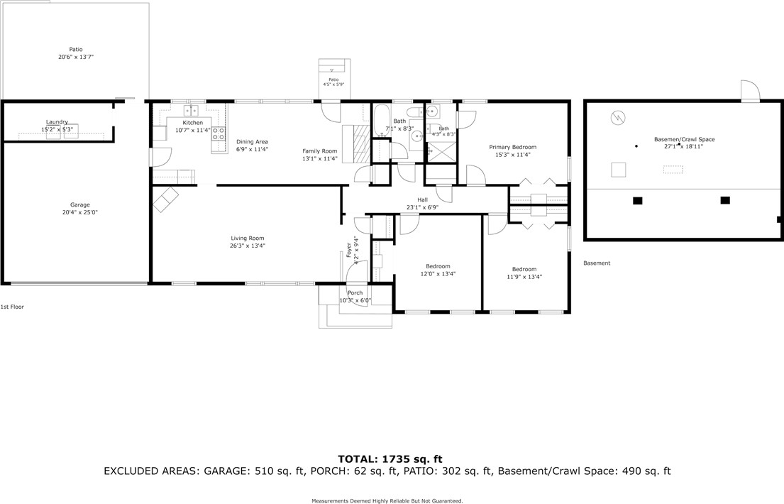 2807 Bellview Road Anderson, SC 29621 - Photo 31 of 31 A detailed layout illustrates the thoughtful arrangement of living spaces on the main level.