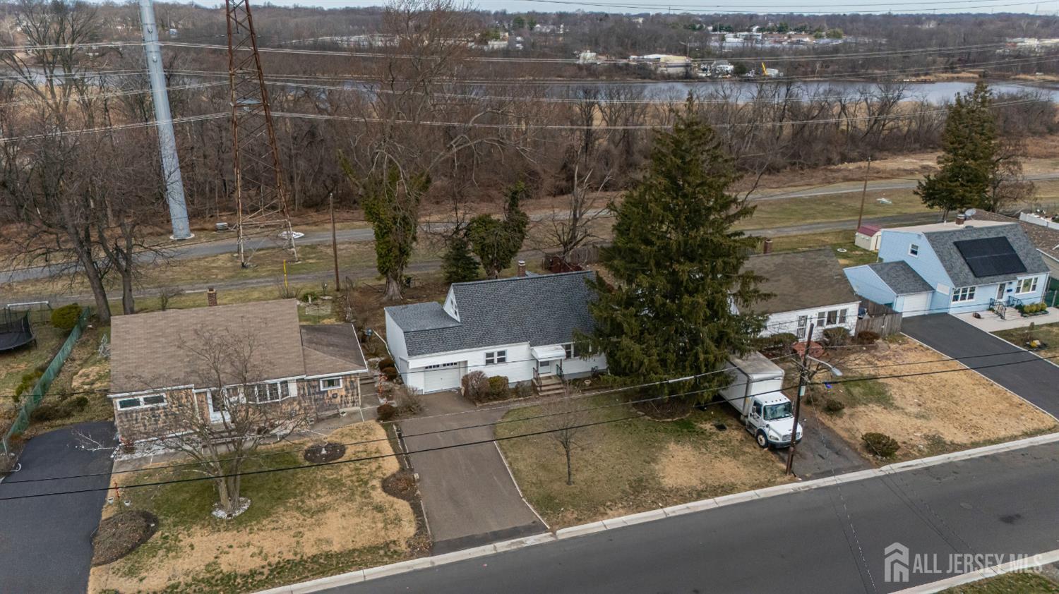 12 North Pennington Road New Brunswick, NJ 08901 - Photo 8 of 50 an aerial view of a house with lake view
