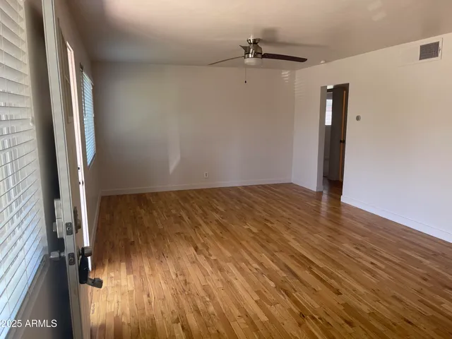 wooden floor in an empty room