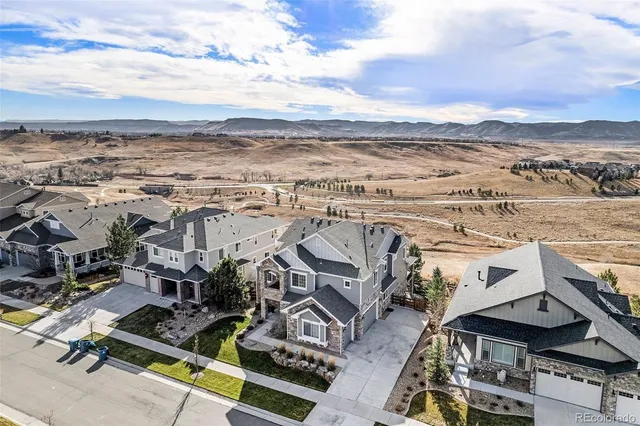 an aerial view of multiple house