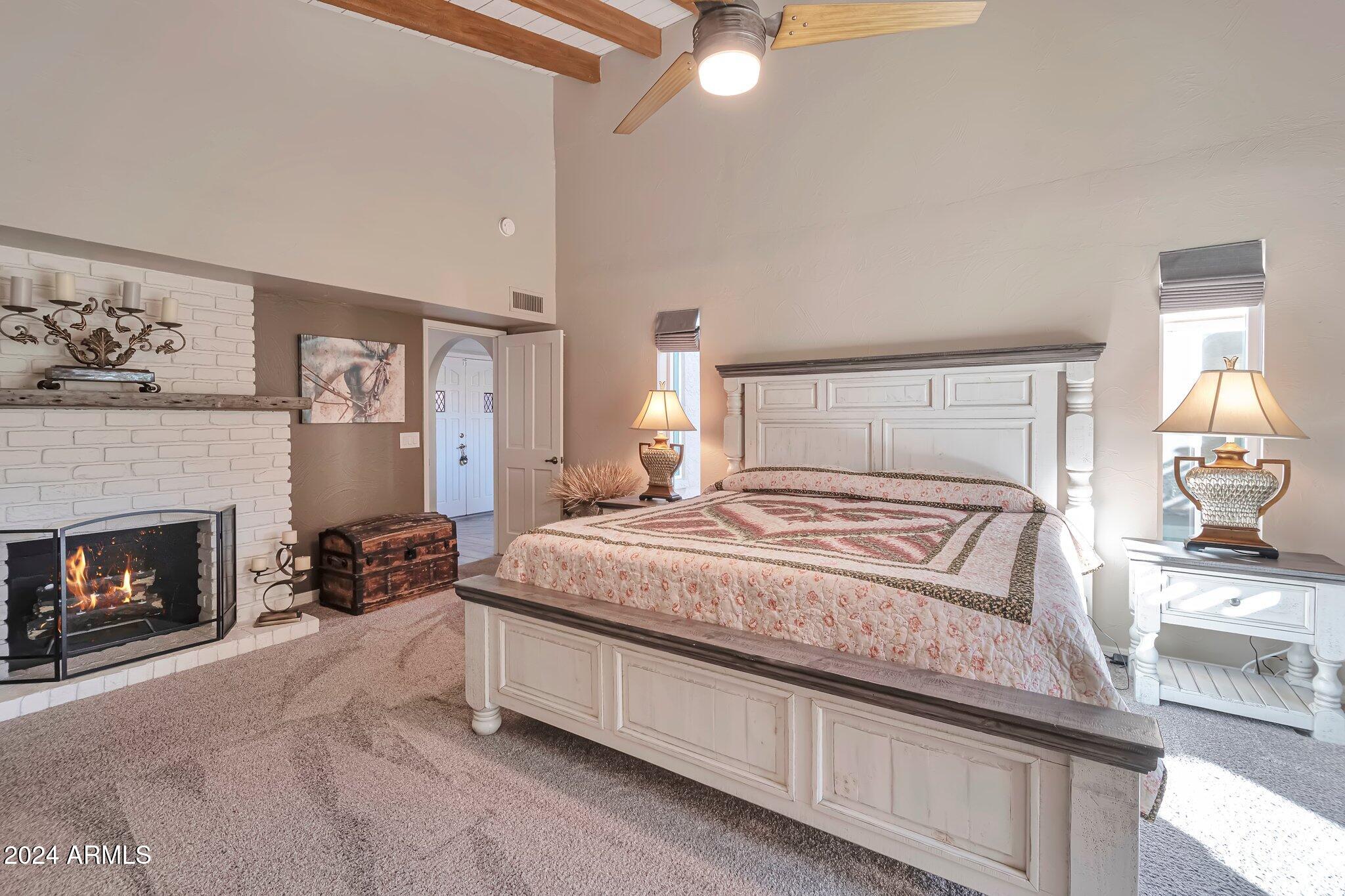 1112 North Cherry Mesa, AZ 85201 - Photo 14 of 25 Primary Bedroom with Fireplace!