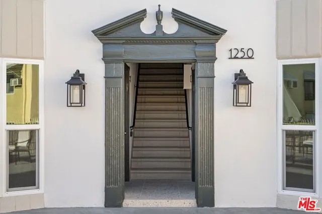 a front view of a house with entryway