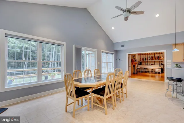 a living room with lots of furniture and a couch
