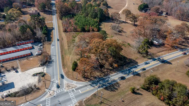 a view of a yard with plants