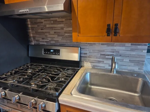 a close up of a stove top oven sitting on a counter