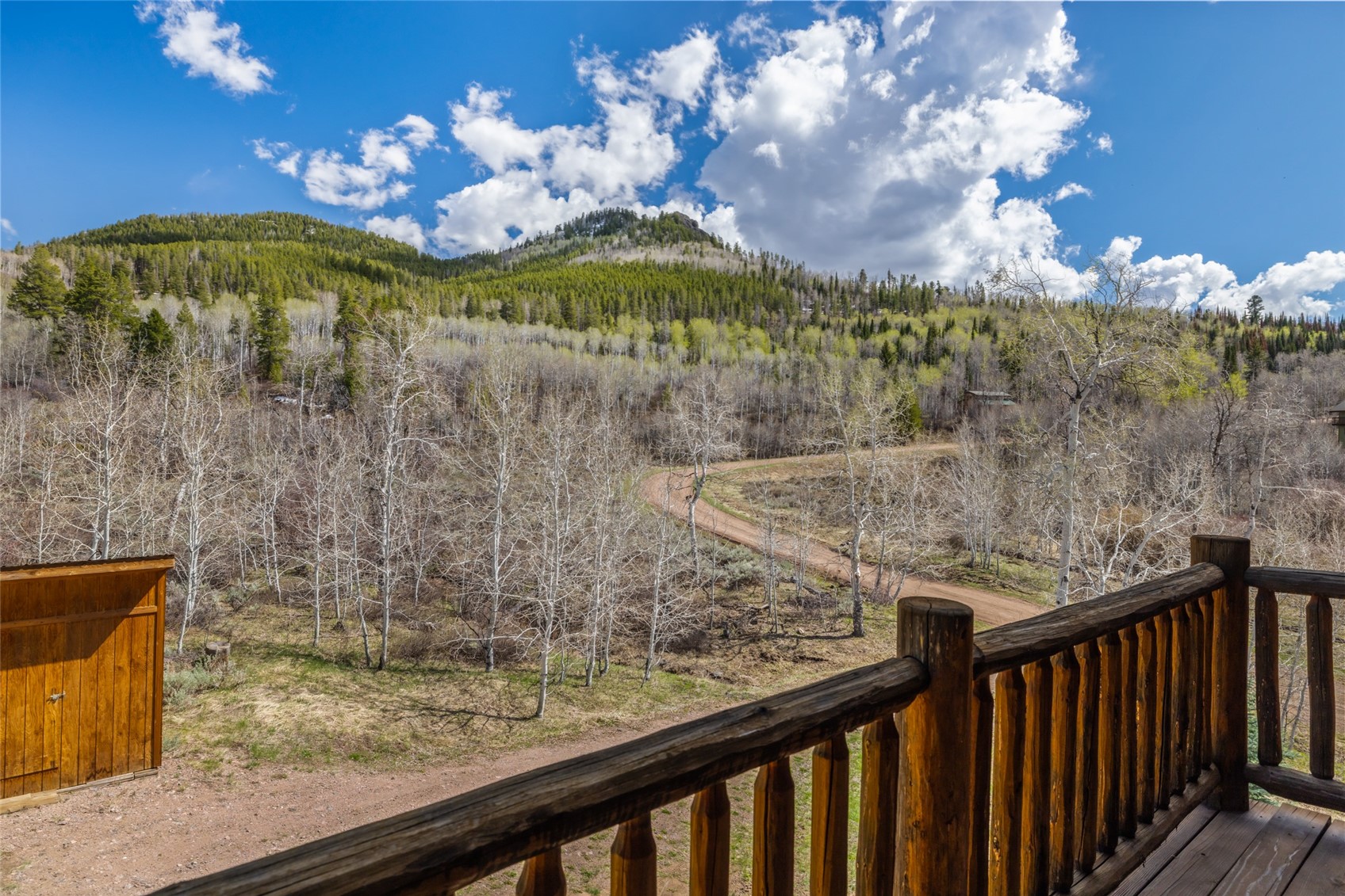 24110 Arapahoe Road Oak Creek, CO 80467 - Photo 30 of 39 a view of a balcony with an outdoor space
