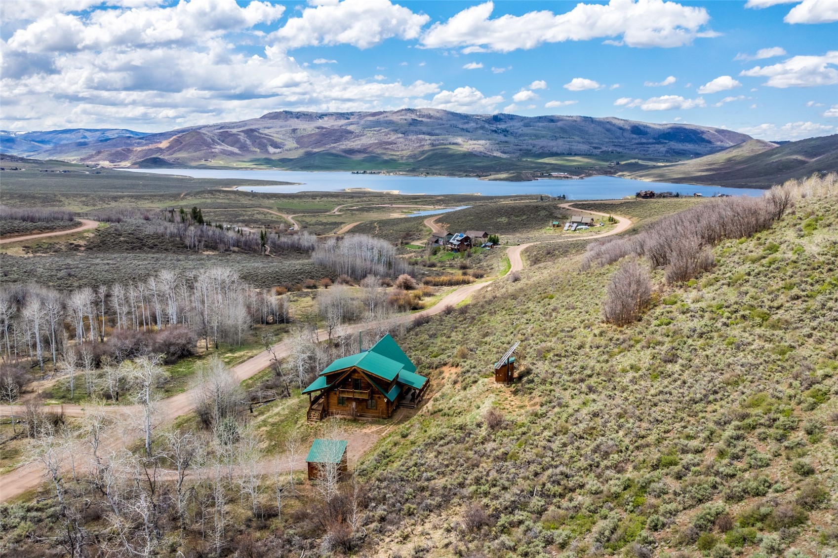 24110 Arapahoe Road Oak Creek, CO 80467 - Photo 37 of 39 a view of a lake with a mountain