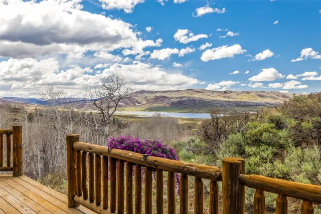 a view of city from a balcony