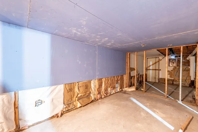 a view of a storage room