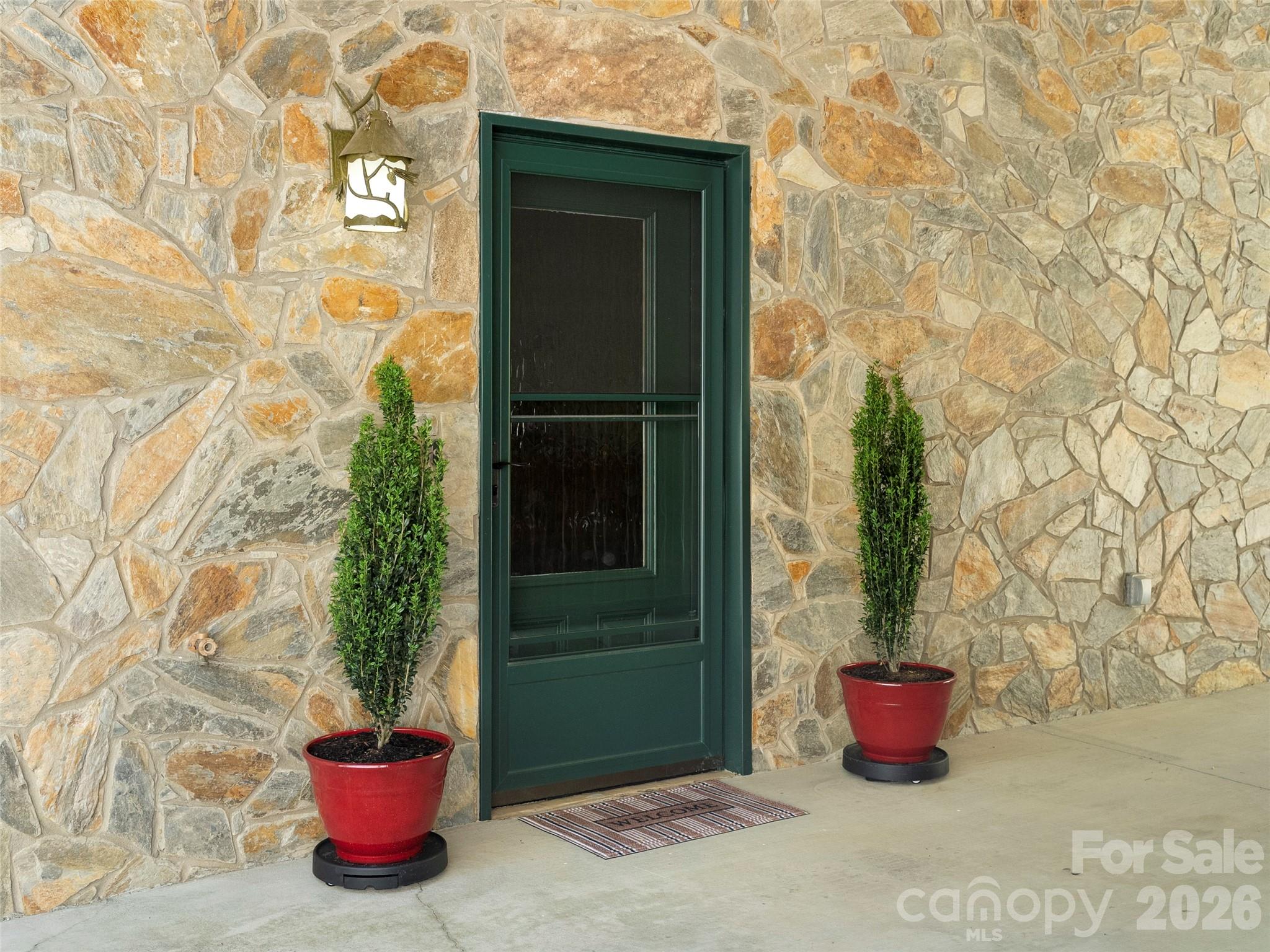 79 Ward Road Maggie Valley, NC 28751 - Photo 5 of 48 a couple of potted plants in front of door