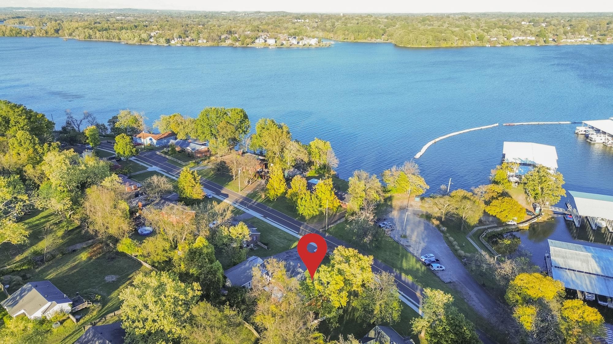 1700 Riverside Road Old Hickory, TN 37138 - Photo 52 of 59 an aerial view of residential houses with swimming pool and outdoor space