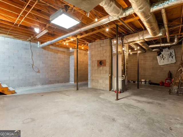 a view of storage and utility room