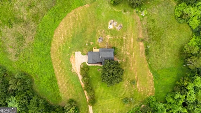 a view of a lake with a city