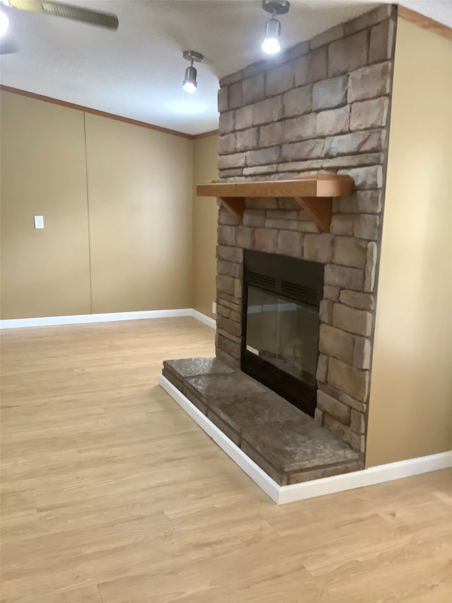 27199 Short Street Splendora, TX 77372 - Photo 9 of 18 a room with fireplace and a wooden floor