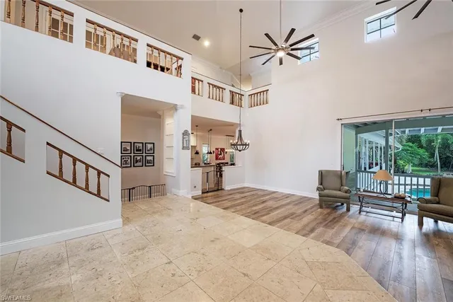 a view of livingroom with furniture and a window