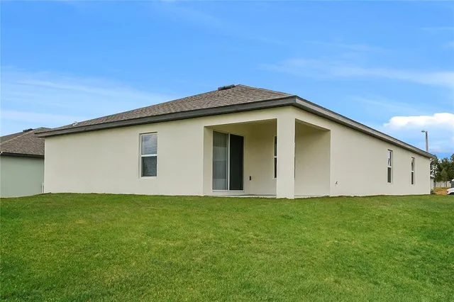 a big house with a yard