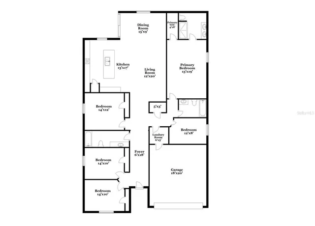 a picture of a floor plan