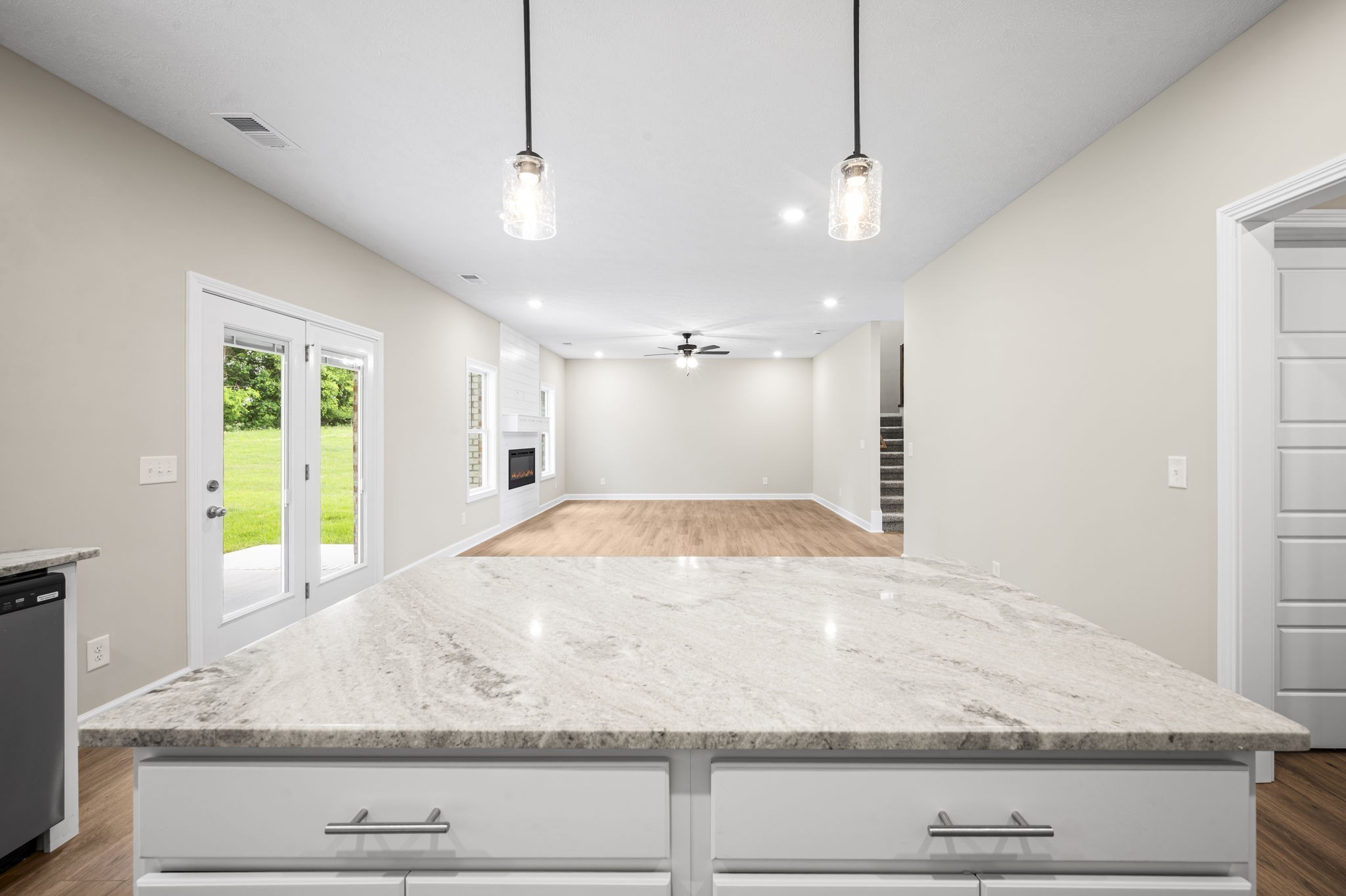 439 Blue Ridge Clarksville, TN 37043 - Photo 21 of 47 a bathroom with a granite countertop sink and a mirror