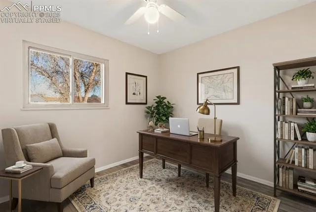 a view of a livingroom with furniture and a couch