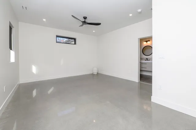 a view of an empty room