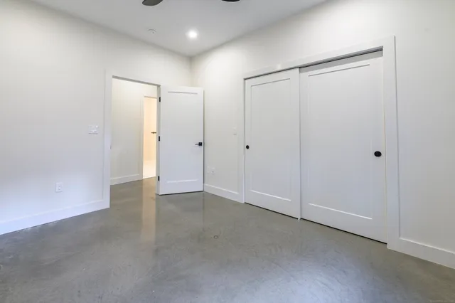 a view of an empty room