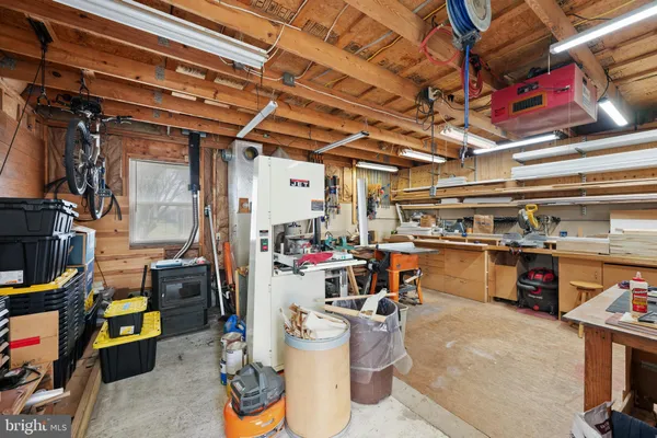 a view of storage and utility room