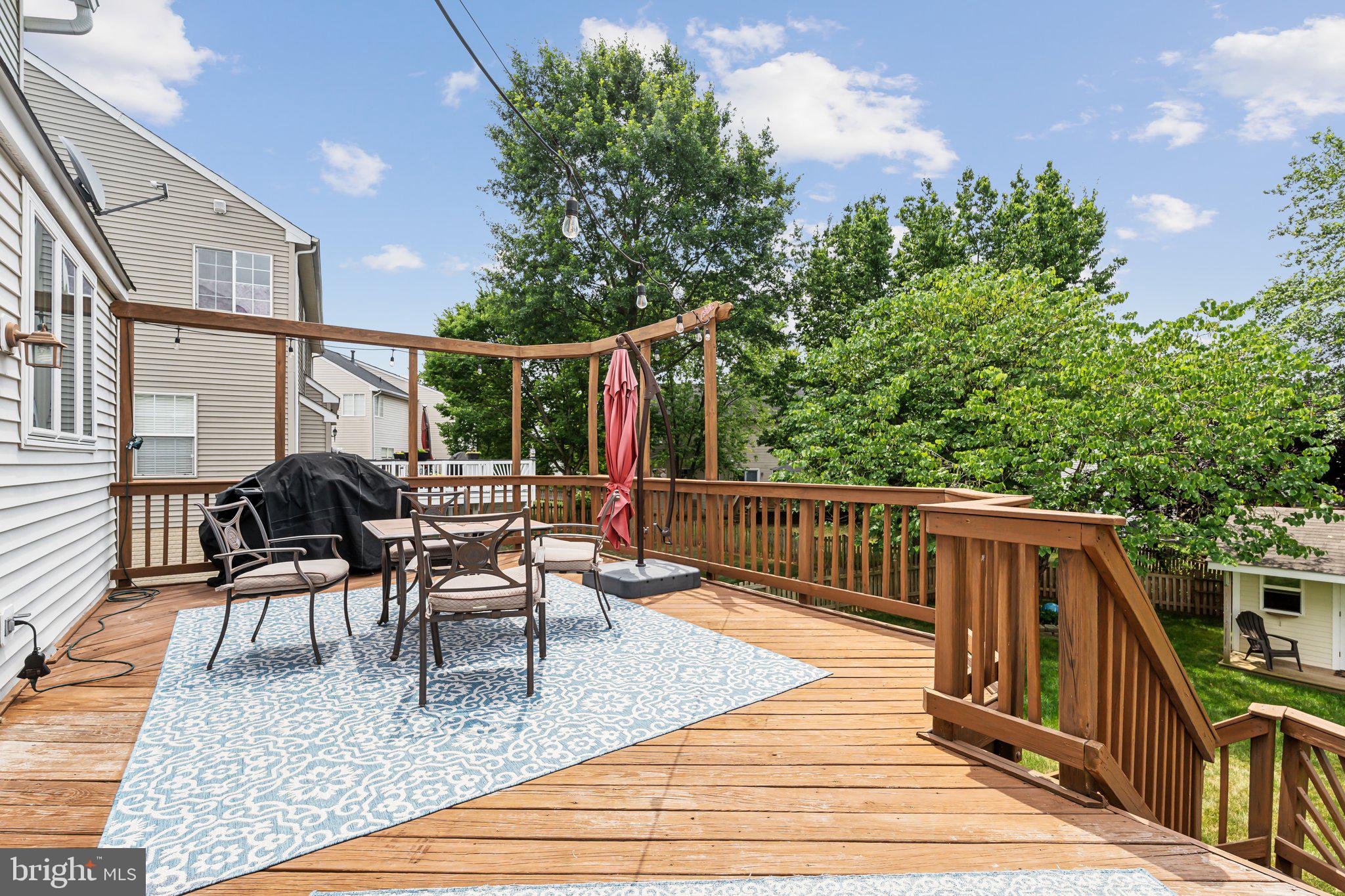 20575 Coppersmith Drive Ashburn, VA 20147 - Photo 17 of 51 Lighted stairs down to patio, yard, & koi pond