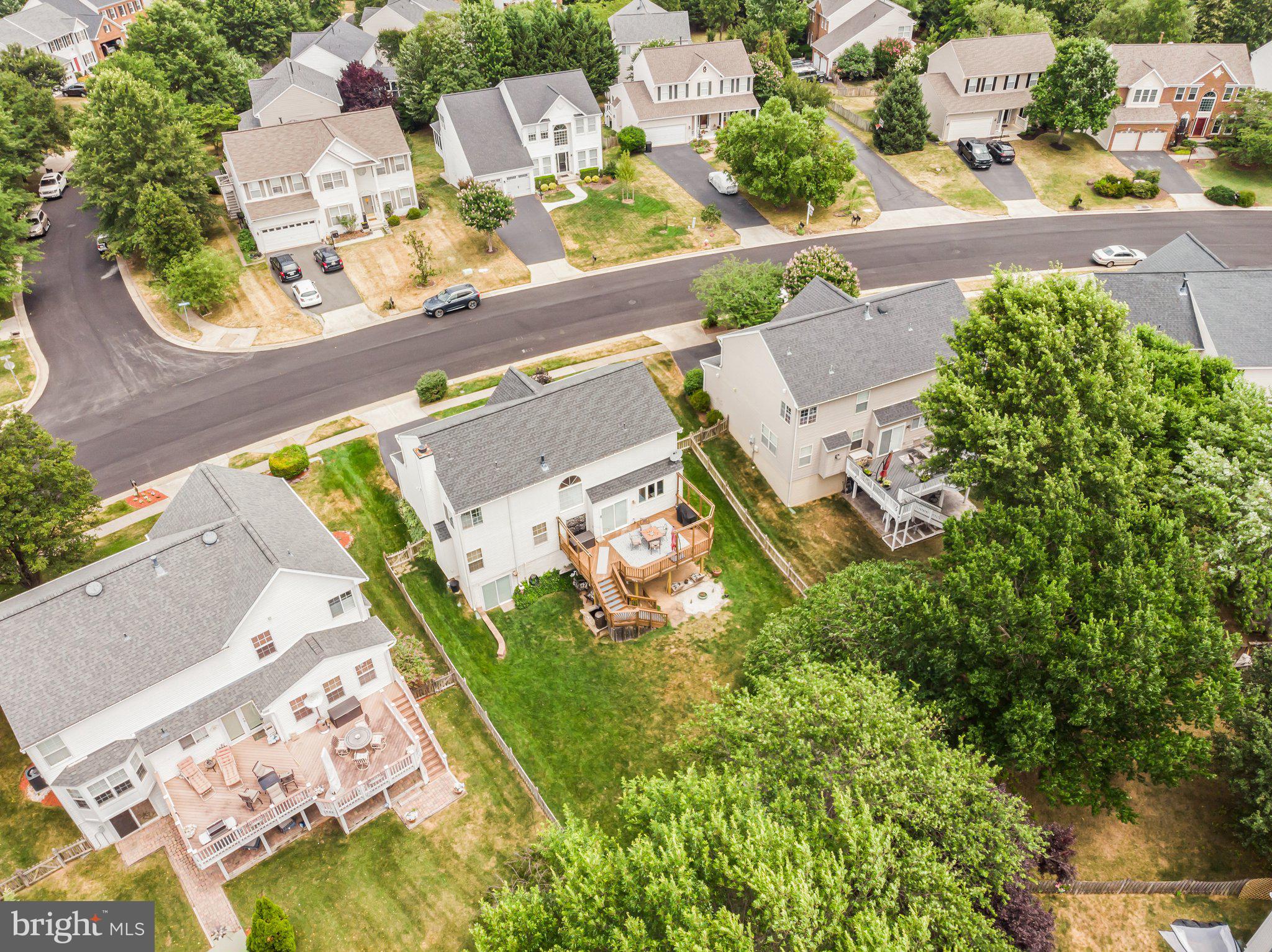 20575 Coppersmith Drive Ashburn, VA 20147 - Photo 47 of 51 Aerial of yard - NO home immediately behind