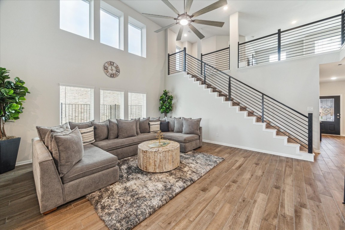 1523 Alpine Drive Rosharon, TX 77583 - Photo 6 of 25 a living room with furniture and wooden floor