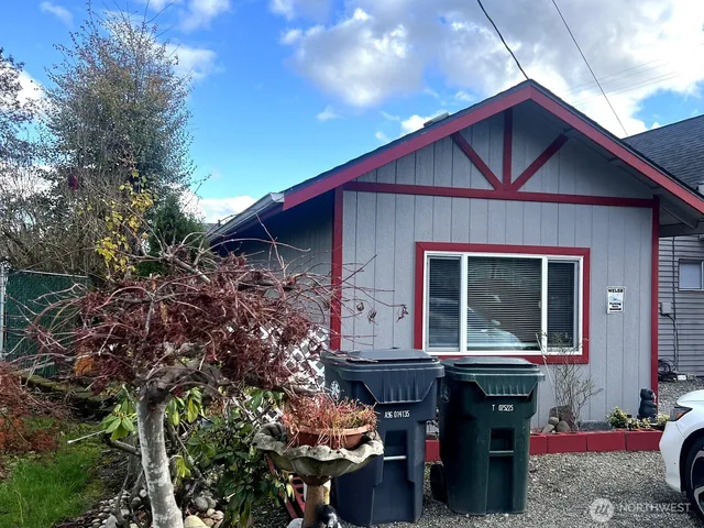 a front view of a house with balcony
