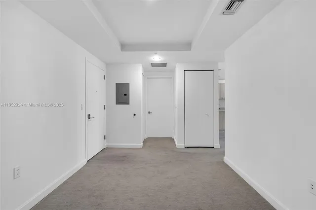 a view of an empty room