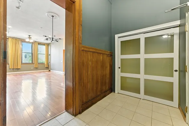 a view of an empty room