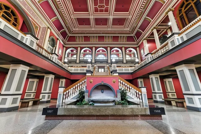 a view of a building with a outdoor space